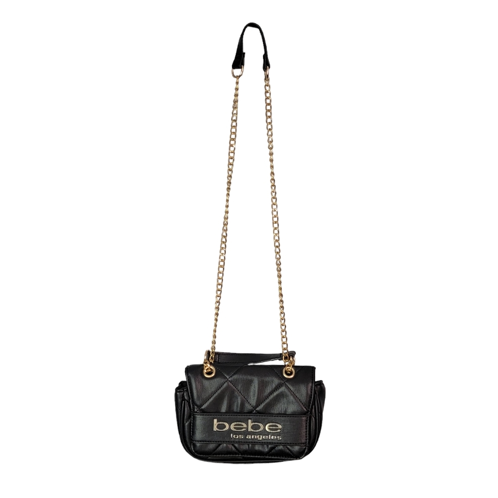 Bebe Los Angeles Vivian Small Shoulder Clutch Leather Bag Purse - Picture 5 of 11